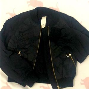 NWOT—O’2nd Black Copped Bomber jacket, us2